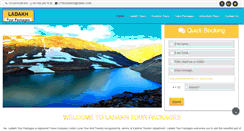 Desktop Screenshot of ladakhtourpackages.net