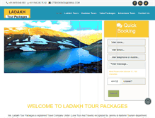 Tablet Screenshot of ladakhtourpackages.net